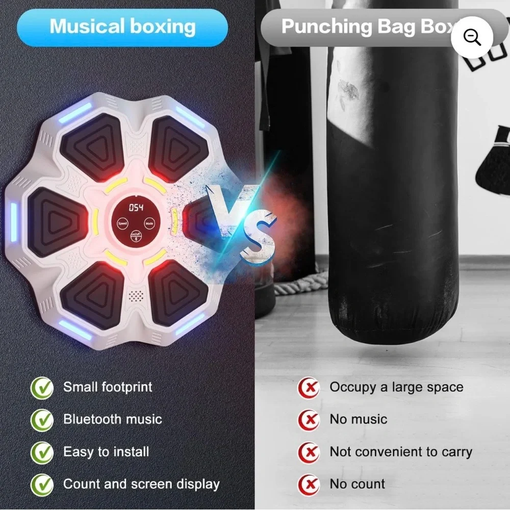 Bluetooth Boxing Training Device with LED Lights - Picture 2 of 5